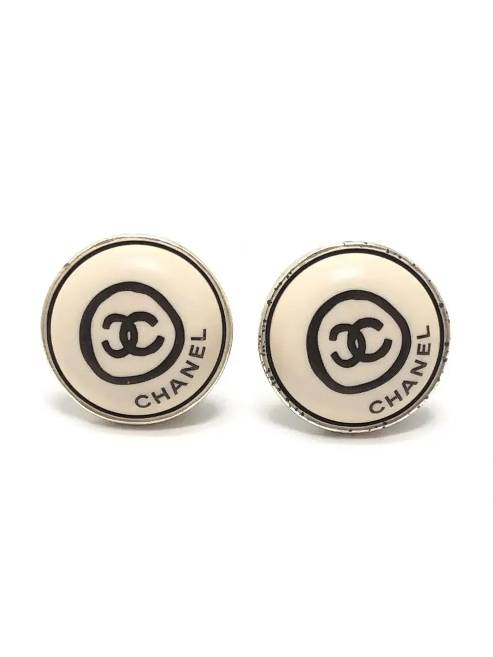 Chanel Cc Logo Clip-On Circle Earrings #299478C49B